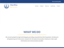 Tablet Screenshot of clearblueservices.com